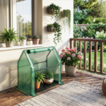 Mini Greenhouse with PE Cover, Indoor Outdoor Plant Gardening Green House for Garden Backyard, 36*18*33in, Green - Image 22