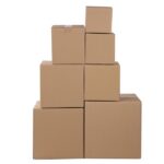 100 Corrugated Paper Boxes 4x4x4" 10*10*10cm Yellow - Image 3