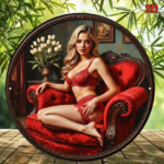 CIFbuy Vintage Red Woman Silhouette Aluminum Tin Metal Sign 8x8 Inch Retro Wall Decor Classic Artwork Home Kitchen Bar Cafe Hanging Dec TikTok, TikTok, Dec Self-pickup Logiopics - Image 5