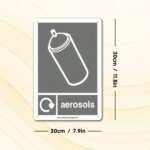 CIFbuy AEROSOLS RECYCLING 2D Flat Metal Tin Sign 8x" Inch, Vintage Waterproof Rustproof Wall Plaque, Wall Plaque, Unframed Indoor Outdoor Home Gara Sign 8x1ikTok, Sign 8x1ikTok, t Self-pickup Logiopics - Image 3