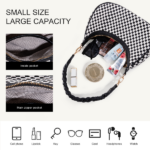Women Woven Hobo Handbag for Women Fashion Vegan Leather Tote Bag for Women-Black - Image 4