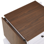 39.3" Farmhouse Kitchen Island with Drop Leaf, Kitchen Storage Island with Open Side Rack, One Drawer, Towel Rack, Rolling Kitchen Cart with Lockable Wheels for Lawn Garden, White - Image 21