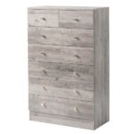 Modern Simple 7-Drawer Dresser Gray - Image 14