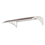 Same Code 28466374 HT-100 x 80 Household Application Door & Window Rain Cover Eaves Brown Board & White Holder - Image 12