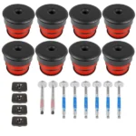 8X Silicone Body Mount Bushings and Cushion Bolts Kit Replacement for F-250 F-350 2008-2016 13848