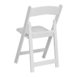 Replacement 15868578 4 Pack Folding Chairs, Resin Chairs with Padded Seat, Comfortable Event Chairs Indoor Outdoor for Home Event Party Picnic School Wedding, White - Image 13