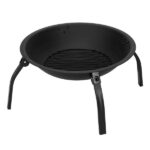 22" Four - legged Folding Iron Brazier Wood Burning Fire Pit Decoration for Backyard Poolside - Image 14