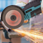 Cordless Mini Angle Grinder- 2x12V 1100mAh Batteries , 19000RPM Motor, Air Vents for Heat Dissipation - Includes Cutting Wheels/Saw Blade/Sanding Disc for Metal/Wood/Tile - Image 7