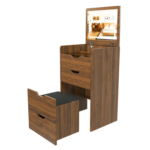 20.7" Wide Pink Robot LED Nightstand with 360° Rotating Drawer - Modern End Table - Image 26