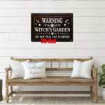 CIFbuy Witch's Garden 2D Flat Metal Wall Art 12x8 Inch Vintage Tin Sign, Inch Vintage Tin Sign, Creative Home Yard Garden Terrace Decor, Home Yard Garden Terrace Decor, 1PC MetalikTok, MetalikTok, Garden Terrace Decor Self-ntckup LogiopPC - Image 2