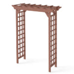 Wooden Arbor, Wedding Arch for Ceremony, Wood Trellis for Plant Climbing, Christmas Decor Pergola for Garden Backyard - Image 7