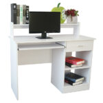 Multifunctional Adjustable Bedside Table MDF/Iron/4 Wheels With Brake, Dark Wood Grain Color - Image 48