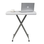 Replace 59374361 76*50*70.5cm Liftable Garden Plastic Table White - Image 4