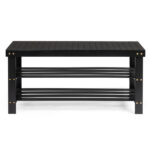 3-Tier Seamless Top Bamboo Shoe Rack - Image 4
