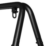 133*137*180cm Wrought Iron Four-Legged Standing 200kg Three Rings Hanging Chair Frame Black - Image 19