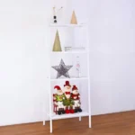 4 Tier Iron Bookshelf, Freestanding Bookcase Storage Shelf for Books and Decor, 23.62 x 13.78 x 57.87 in, Ivory White (Shipment from Walmart) - Image 5