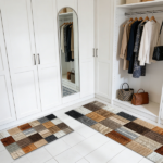Three-piece kitchen rug set, non-slip and washable, abstract pattern kitchen hallway rug, soft and comfortable, suitable for sinks, floors, entrances, hallways and bathrooms. - Image 10