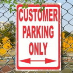 CIFbuy Customer Use Only Parking Sign, Metal Sign With Red White Arrow, Arrow, Vintage Waterproof Rustproof Wall Decor SiikTok, SiikTok, Self-alckup Logiopor - Image 8