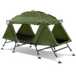 Collapsible camping tent with an integrated cot - Image 9