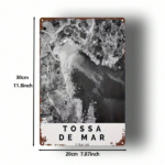 CIFbuy Vintage Spanish Tossa De Mar Metal Sign 8x12 Inch Retro Black & White Tin Plaque, Durable 2D Flat Wall Decor For Bar Bedroom Kit TikTok, TikTok, n Plaque Self-pickup Logiopics - Image 2