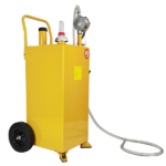 30 Gallon Gas Caddy Tank Storage Drum Gasoline Diesel Fuel Transfer Bright Yellow JGC30 RAL1003 - Image 17