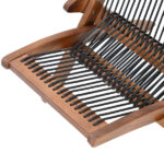 folding roping wood chair - Image 4