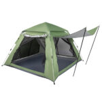 240*240*150cm Spring Quick Open Four-Person Family Tent Camping Tent Green - Image 23
