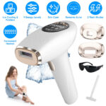 3 In 1 Ice Cooling Laser Hair Removal Painless Permanent At-Home IPL Hair Removal with 999,999 Flashes 9 Energy Levels 2 Flash Modes for Armpits Legs Arms Bikini Line