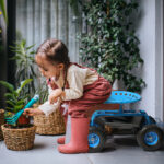 Rolling Garden Work Seat with Wheels, Gardening Stool for Planting, Garden Scooter with 360 Degree Swivel Seat & Steering Handle & Tool Tray, Blue - Image 6