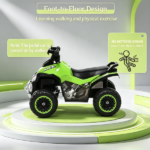 Green No Power Kids Push Car – Anti-Tip Ride On with Music, Lights for 1.5-3 Year Old - Image 4