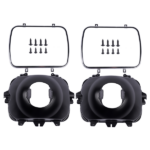 2Pcs Left and Right Headlight Lamp Bucket Kit Fit for Buick Century Regal Cadillac Escalade Chevrolet Blazer 1977-2017 Black - Image 5