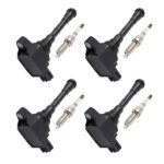 Pack of 4 Ignition Coil + Spark Plugs fit for Nissan Juke 1.6L L4 11-17 UF659 91215 - Image 7