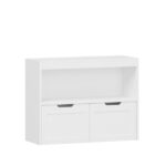 Book Organizer, toy Storage Cabinet Organizer, White - Image 9