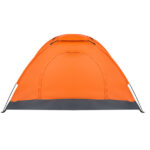 1-Person Waterproof Camping Dome Tent Quick Shelter Outdoor Hiking Orange - Image 2