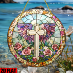 CIFbuy Large Acrylic Cross Window Hanging for Home Decor Religious Gift Church Wedding Baptism (TikTok, temu pick-up service) - Image 4