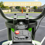 Green 12V Kids Electric Motorcycle – Twist Handle Throttle, Safety Training Wheels, Rear Suspension System, Music Playback - Image 3