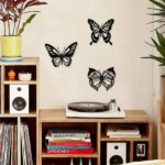 CIFbuy Vintage 3-Piece Butterfly Wall Art Set Metal Home Decor for Living Room Bedroom (TikTok, temu pick-up service) - Image 6