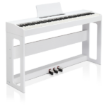Do Not Sell on Amazon Glarry GDP-104 88 Keys Full Weighted Keyboards Digital Piano with Furniture Stand, Power Adapter, Triple Pedals, Headphone, for All Experience Levels White - Image 25