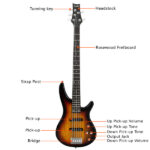 [Do Not Sell on Amazon] GIB 5 String Full Size Electric Bass Guitar SS Pickups and Amp Kit for The Experienced Player Sunset Color - Image 17