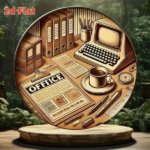 CIFbuy Vintage French Office Sign 8x8 Inch Round Aluminum Plaque, 2D Flat Retro Desk Decor For Study Conference Room Lounge Cafe Creati TikTok, TikTok, Self-pickup Logiopics - Image 8