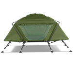 Collapsible camping tent with an integrated cot - Image 5