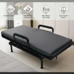 Twin-XL Electric Lift Bed for Seniors - Wired Remote Control with One-Touch Backrest Lift & Leg Lowering, Fall-Safe Rails, Safe Standing/Sitting/Lying Aid - Image 15