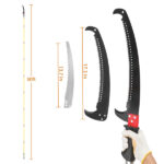 24ft Manual Pole Saw, Lightweight Tree Trimmers Long Handle Pruner Set, Sharp Steel Blade and Scissors Pole Saw for Trimming Palm, Pear Tree, Fir Tree, Other High Trees and Shrubs - Image 5