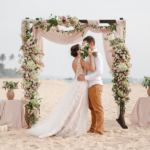 7.2FT Wooden Wedding Arch, Square Wood Arch Wedding Arbor Backdrop Stand for Indoor Outdoor Ceremony Party Proposal Scene Garden Beach Forest Rustic Boho Decoration - Image 4