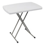 Replace 59374361 76*50*70.5cm Liftable Garden Plastic Table White - Image 37