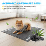 150 Pack Charcoal Dog Pee Pads 24"x24", 6-Layer Ultra Absorbent Pet Training Pads with Odor Control - Image 8