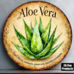 CIFbuy Vintage Aloe Vera Wall Sign 8x8in, "" Retro, Flat Decorative Plaque for Burns & Skin Irritation TikTok, TikTok, temu emu Self-pickup Logitiics - Image 11