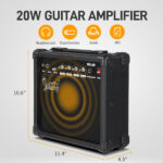 [Do Not Sell on Amazon] GST Stylish H-S-S Pickup Electric Guitar Kit with 20W AMP Bag Guitar Strap White - Image 3