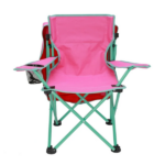Kids Canopy Chair with Safety Lock (125 lb. Capacity), Pink/Green - Image 3