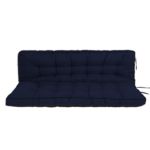 Outdoor Swing Cushions 63 Inch, Waterproof 4" Thick Porch Swing Cushion Replacement with Backrest and Ties, Comfortable 2-3 Seat Pation Swing Pad for Backyard, Garden, Lawn, Outdoor Furniture bamboo leaf - Image 13